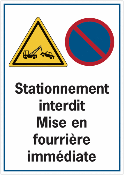 Panneau Stationnement Interdit Mise En Fourri Re Seton