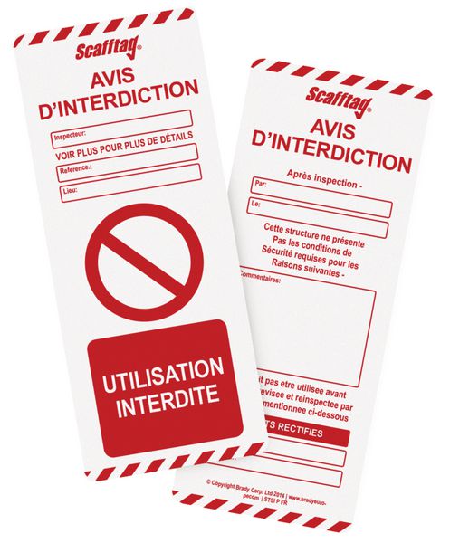 Inserts pour support d inspection échafaudages Seton