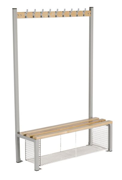 Locker Room Island Seating with Shoe Trays Seton