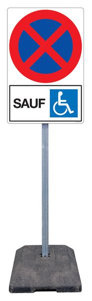 Panneau De Stationnement Handicapé Pour Devant La Maison - Autocollant En Foamex 3mm - Neuf