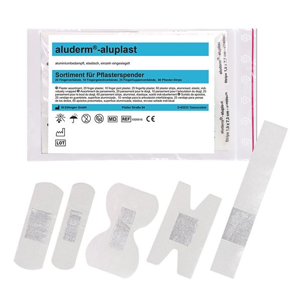 aluderm®-Verbandpäckchen: Inhalt nach DIN 13151, ab 20 Stk aluderm®-Verbandpäckchen: Inhalt nach DIN 13151, ab 20 Stk