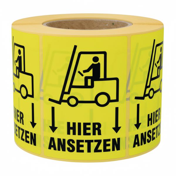 Produktbild von 500 Warnetiketten „Achtung! Schweres Paket!“ – 100x50 Mm, Permanent Haftend, Auf Rolle, Rot-schwarz