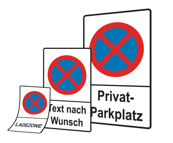 Pickup Verbotsschild (Motiv: Parken verboten, L x B: 23 x 33 cm Pickup Verbotsschild (Motiv: Parken verboten, L x B: 23 x 33 cm