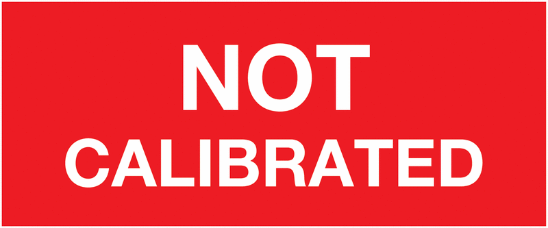 Red Not Calibrated Nylon Cloth Write-On Labels | Seton