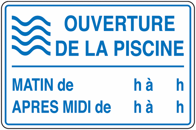 Panneau Sécurité Piscine Humour - Signalétique Vintage En Métal - 30x20 Cm - Décoration Intérieur/extérieur - 8