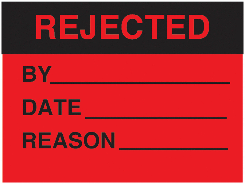 Reject Samples Label Reject Labels for Clear Quality Control Management | Seton