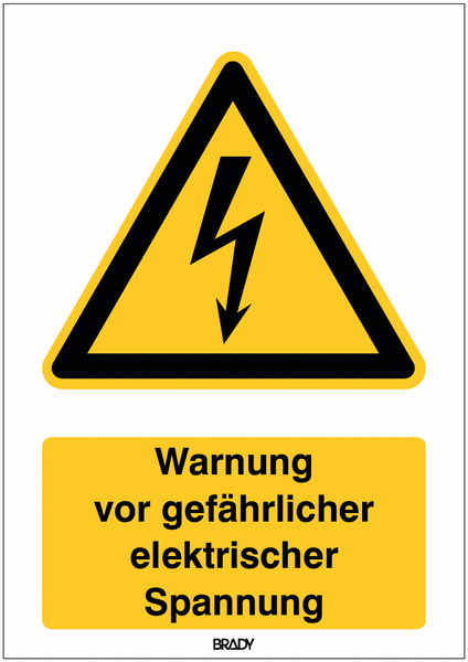 Aufkleber Vorsicht Hochspannung Lebensgefahr | Elektro Kennzeichnung | Elektro- und Leiterkennzeichnungen | Anlagenbau Aufkleber Vorsicht Hochspannung Lebensgefahr | Elektro Kennzeichnung | Elektro- und Leiterkennzeichnungen | Anlagenbau