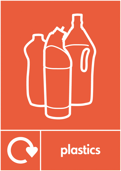 Plastics WRAP Plastic Waste Recycling Signs Seton