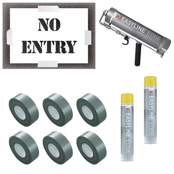No Entry Stencil Kit | Seton