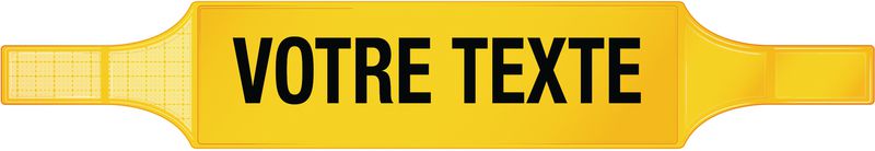 Brassards fluorescents en PVC avec marquage personnalisable en ligne