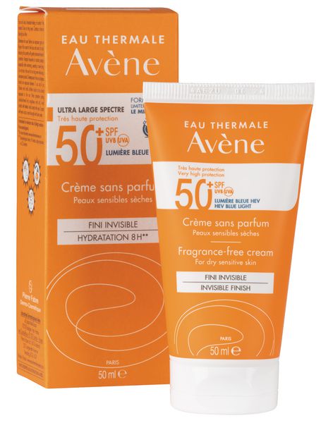 Crème solaire Avène SPF 50+ sans parfum