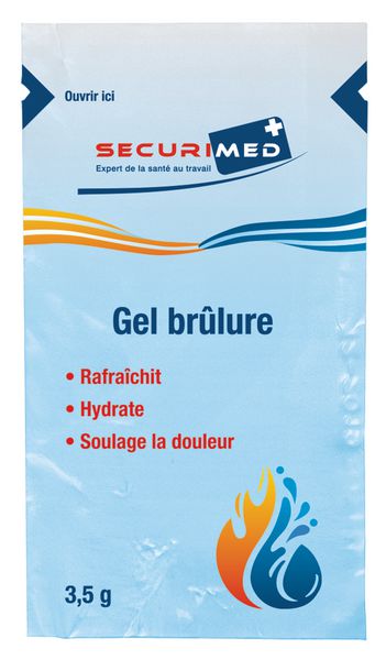 Dosettes gel d’eau pour brûlure thermique Securimed
