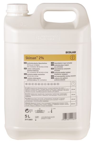 Lotion lavante antimicrobienne Skinsan™ 2%