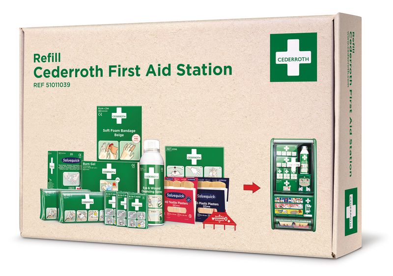 Recharge pour station 1ers secours Cederroth