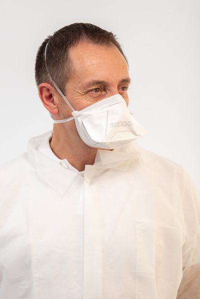 Lot De 20 Masques FFP2 Verts Certifiés CE - Fabriqués En Italie, BFE ≥99%, Scellés Individuellement Avec Désinfection UV-C