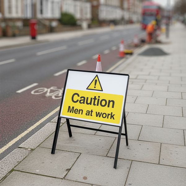 Men At Work Sign Uk