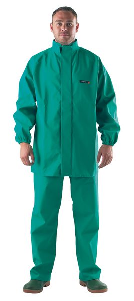 Chemical Resistant Green Jacket PVC Coated Fabric | Seton