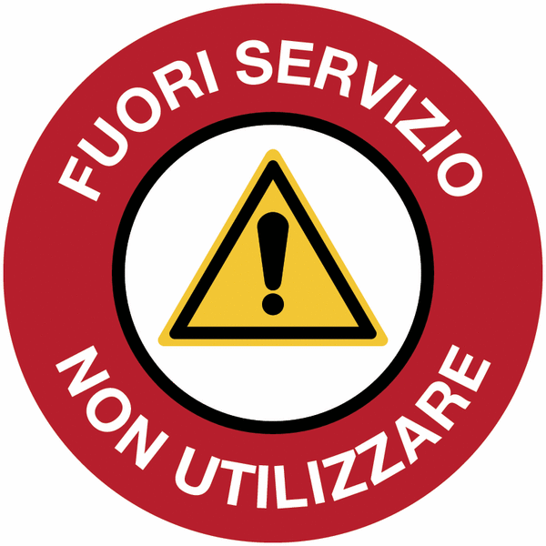 Confezione Da 2 Adesivi Pericolo Generico Segnaletica Sicurezza ISO 7010 - GERMAN TAPE