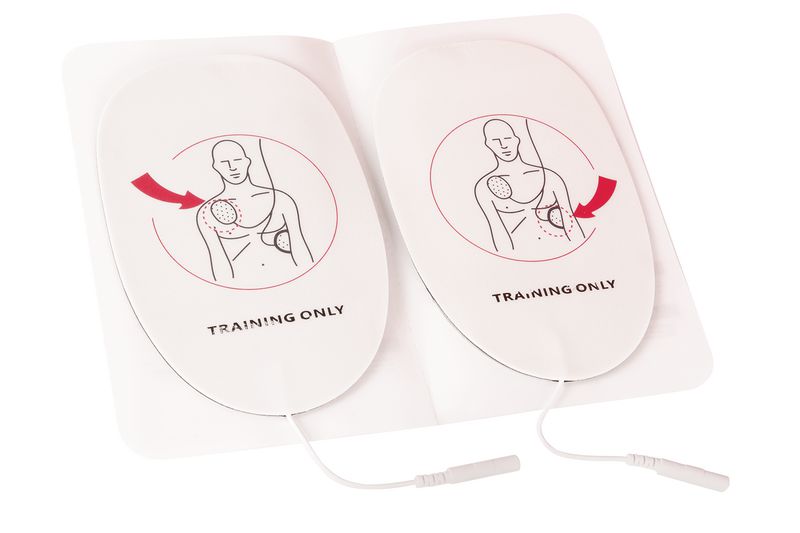 Electrodes adultes pour défibrillateur de formation AED Securimed