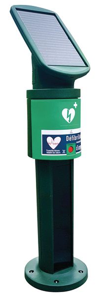 Borne autonome AIVIA SOLO pour défibrillateur