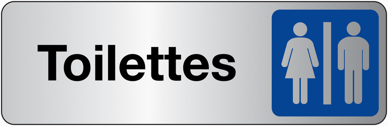 Panneau Pictogramme Toilettes Pour Porte - Bois Gravé Laser - Hommes/Femmes - Fabriqué En Allemagne