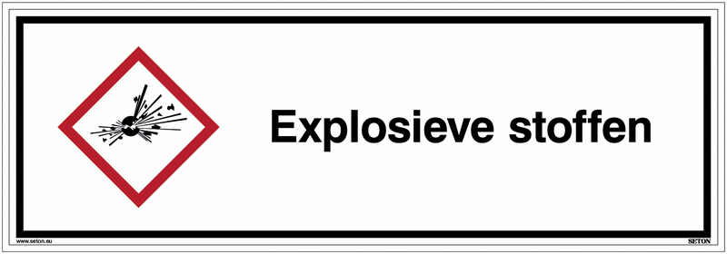 Explosieve Stof CLP-borden en -stickers - Explosieve stoffen - GHS01 | Seton