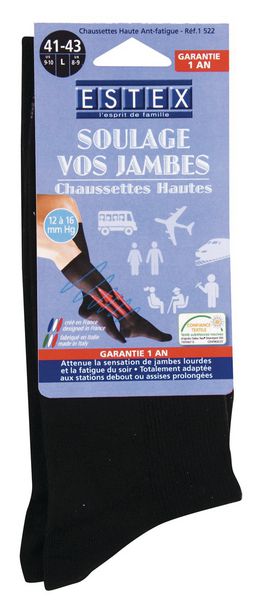 Chaussettes+anti-fatigue