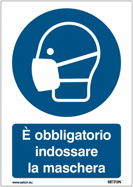 Cartello Di Sicurezza Vsafety 41040 "Obbligo Di Indossare Occhiali Protettivi", 200x300 Mm, Plastica Rigida 2 Mm, Conforme EN ISO 7010