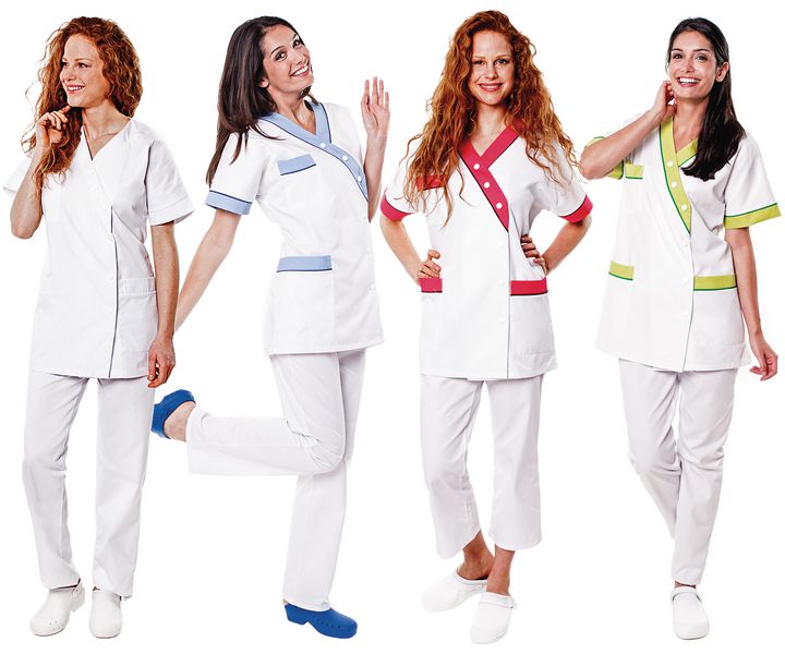 Tunique médicale femme pour infirmière avec col en V Securimed