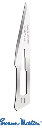 Lames de bistouri Swann-Morton compatibles manche n°3
