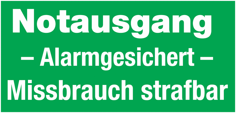 Forster Online- | Notausgang alarmgesichert | online kaufen Forster Online- | Notausgang alarmgesichert | online kaufen