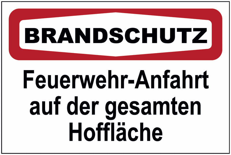 Hinweisschild für die Feuerwehr Feuerwehrzufahrt Haltverbot nach StVO direkt beim Hersteller kaufen