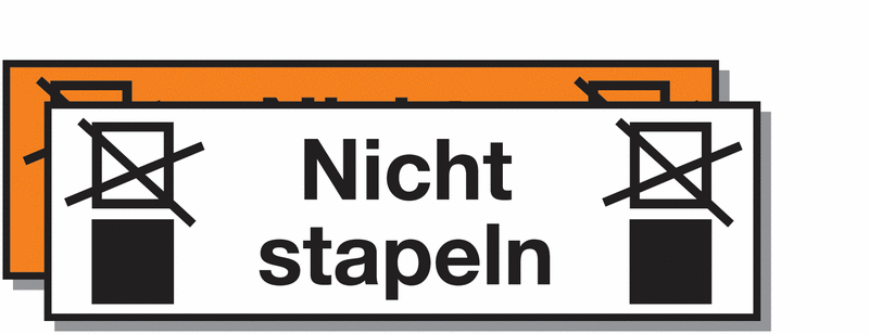 Nicht stapeln - Etiketten zur Palettenkennzeichnung, selbstklebend online kaufen