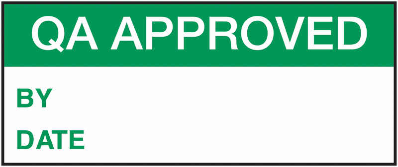 QA Accepted Self-Laminating Write-On Labels | Seton