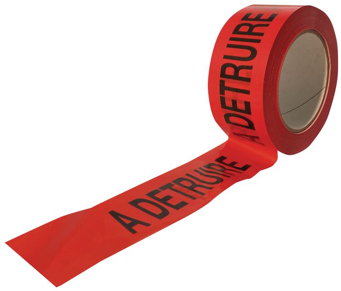 Ruban Adhésif De Sécurité Rouge Inviolable - 50m X 2cm, Indique 'VOID' En Cas D'effraction, Pour Colis Et Documents