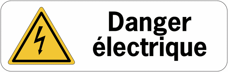 Autocollant Panneau Autocollants Triangulaires Pubblimania « DANGER ...