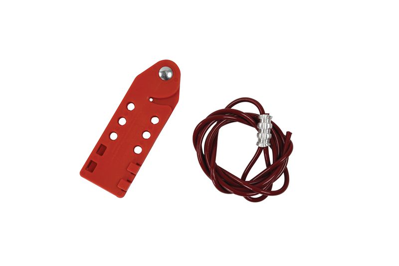 2 Câbles Acier Consignation Ajustables - Longueur 2m, Diamètre 4mm - Pour Cadenas Sécurité, Isolation énergie