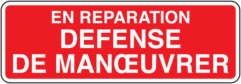 Ancien Panneau Vintage 'Défense De Manœuvrer' – Plaque Murale Rétro Décorative