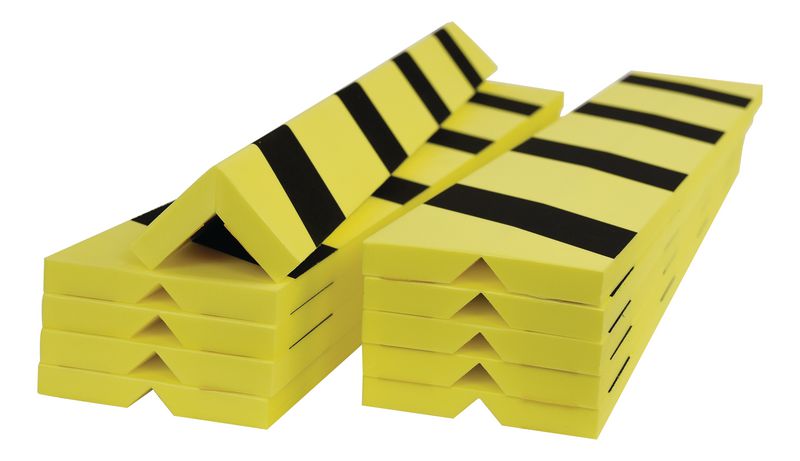 Protection Arrondie D'angle En Caoutchouc - Jaune / Noir