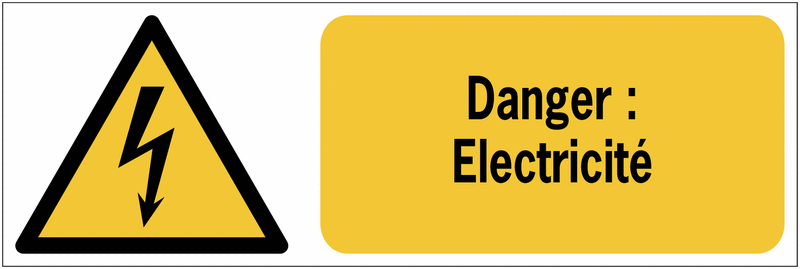Panneaux danger électrique - Pictogramme électrocution | Seton