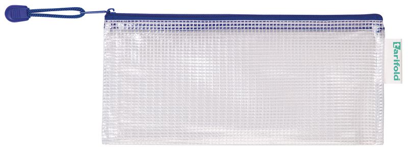 Non Communiqué Bleu Pochettes À Zip Format Chéquier Tarifold - Sachet De 8 - Image 2