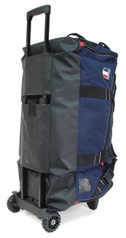 Chariot à Roulettes Pliant Pour Sac à Dos 6 Roues - Diable En Alliage D'Aluminium Avec Sac Filet, Poignée Réglable Pour Voyage, École Et Courses