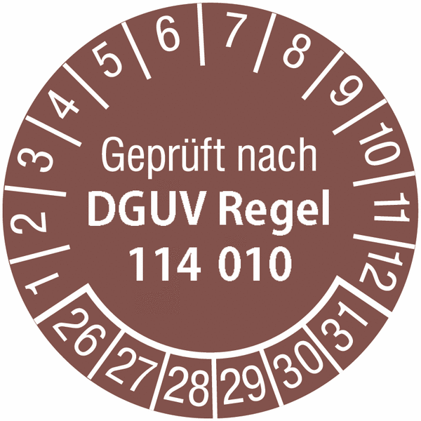 1000 Stück DGUV-geprüfte Prüfetiketten – Rund, Produktbild-Vorschau 6