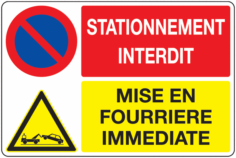Aua Signaletique - Panneau Interdiction de Stationner Sauf Clientèle