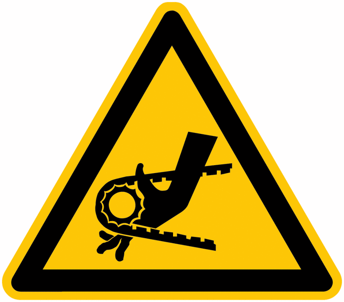 Panneaux danger pour les mains et risque de blessures | Seton