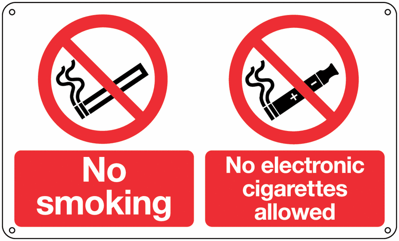 Electronic Cigarette Safety Signs