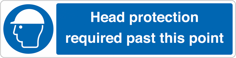 Head Protection Required. Sign Hard Hat Signs - Head Protection Signs - Varied Range | Seton