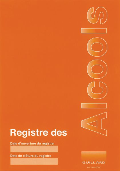 Registre des alcools en pharmacie
