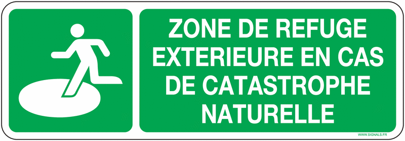 Panneau Zone Ext rieure De Refuge En Cas De Catastrophe Signals panneau-zone-ext-rieure-de-refuge-en-cas-de-catastrophe-signals