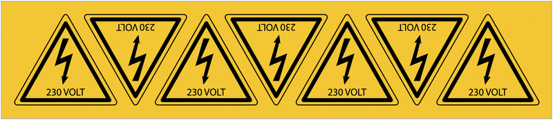 Grafica Del Pavimento In Mat. Vinilico, Ptogramma: Protezione Viso, Autoadesivo, Blu/Bianco | RS - Foto 5